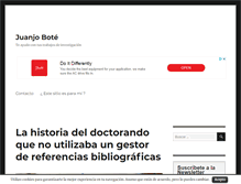 Tablet Screenshot of juanjobote.com